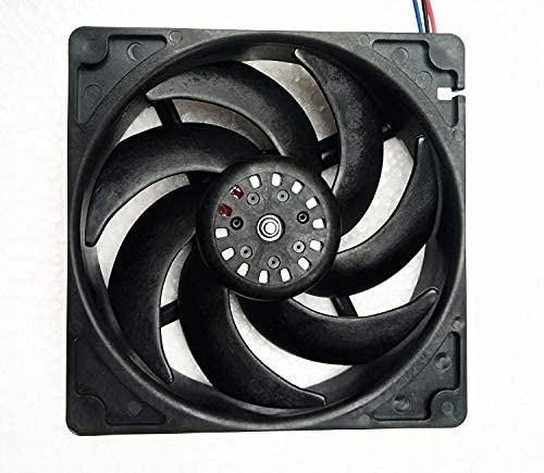Rear view of the MZBYDLM D0925W14B7PZA58 14V Cooling Fan, showing the motor hub and fan blades from the back.