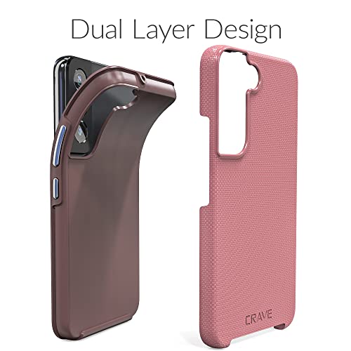 Image of Crave for Samsung Galaxy S22 Case, Shockproof Protection Dual Layer Case for Samsung Galaxy S22 5G (6.1 inch) - Berry