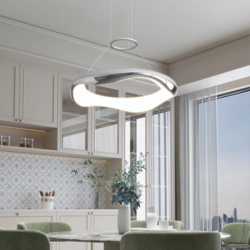 Lampe suspendue LED moderne 46W ronde avec télécommande - 4
