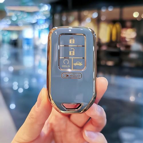 Étui pour clé de voiture Honda Accord Civic CR-V - Housse protection Fob 5 boutons