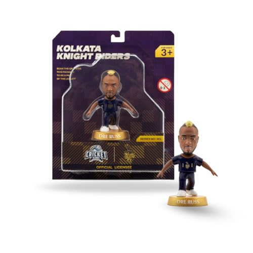 Image of Action Figure, IPL Edition 360 Rotatable Head, Cricket Player for Fans & Collectors (3 Inch Andre Russell)