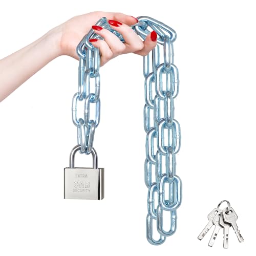 Heavy Duty 39-Inch Galvanized Chain & Lock