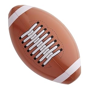 W WIDMANN MILANO Party Fashion 1856A - Aufblasbarer amerikanischer Football, 36 cm, Sportler, Footballspieler, Motto-Party, Karneval