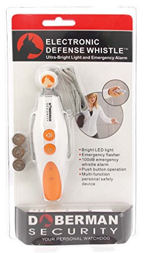 Se-0302Or Electronic Defense Whistle. Orange/White #TOP3