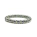 Accents Kingdom Women's Magnetic Hematite Tuchi Simulated Pearl Bracelet with Simulated Peridot Crystal, 7.5"