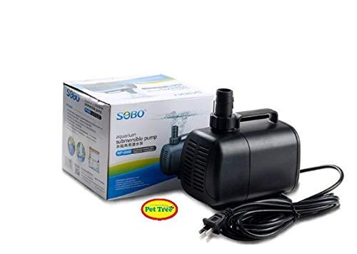 Sobo WP-8000 pump with its power cord and retail box