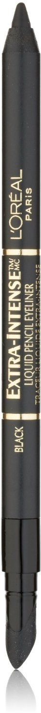 L'Oréal Paris Extra-Intense Pencil Eyeliner, Black, 0.03 oz; (Packaging May Vary)
