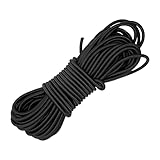 Trism 1/8-Inch (3mm) 10 Yards Black Heavy Stretch Round String Elastic Cord for DIY Crafting Sewing