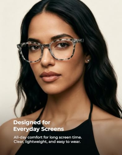 Image of TIJN Blue Light Blocking Glasses for Women Men Square Frame Nerd Eyeglasses Anti Blue Ray Computer Screen Glasses