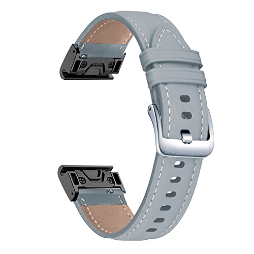 Bracelet en cuir pour Garmin Fenix 7 et 6X l'élégance vintage au poignet