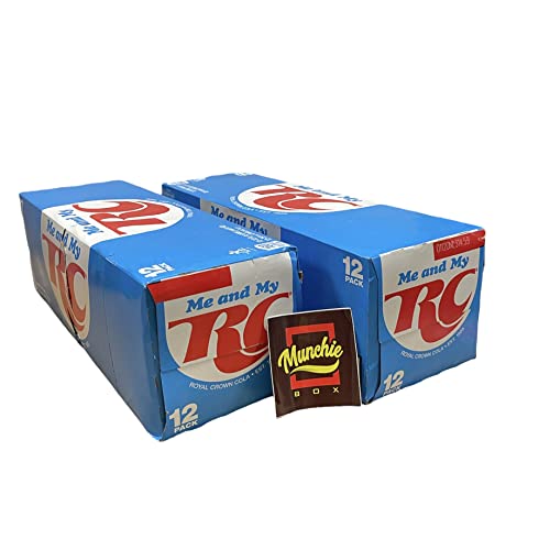 Royal Crown Cola Soda Reserve - Munchie Box Stash - Cans or Bottles (Pack of (24) 12 Oz Cans)