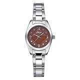 braunes Zifferblatt s.Oliver Damen-Armbanduhr Analog Quarz SO-15070-MQR