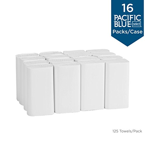 Pacific Blue Select Multifold Premium 2-Ply Paper Towels By Gp Pro (Georgia-Pacific), White, 21000, 125 Paper Towels Per Pack, 16 Packs Per Case #TOP3