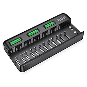 EBL 12+2 Bay Akku Ladegerät 9036