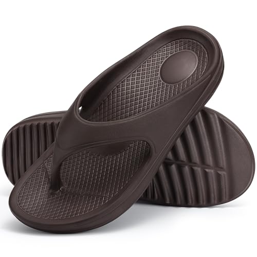 Image of shevalues Orthopedic Sandals for Women Arch Support Recovery Flip Flops Pillow Soft Summer Beach Shoes