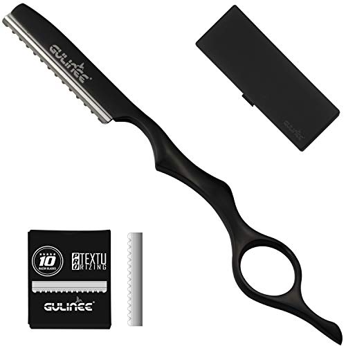Professional Hair Styling Texturing Thinning Razor + 10 Replacement Feather Razor Blades R02 Professional Hair Styling Texturing Thinning Razor + 10 Replacement Feather Razor Blades R02