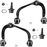 Detroit Axle - 4pc Front End Control Arms Kit for Ford 2009-2014 F-150, 2007-2017 Expedition Lincoln Navigator, 2 Upper Control Arms 2 Lower Ball Joints 2010 2011 2012 2013 Replacement