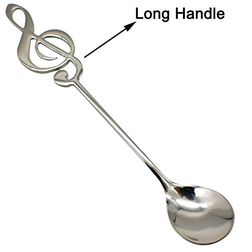 Maydahui 6 PCS Guitar Spoons Music Note Teaspoon Set 18/10（304 ） by Maydahui - Used condition - Image 3