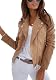 Lederjacke für Damen von Youning – Kurze Übergangsjacke