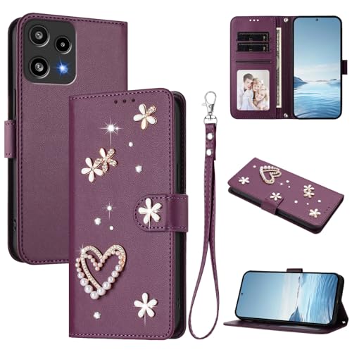 �X�}�z�P�[�X �Ή��@�� for Nothing Phone 3A Lite �������[�h�y�J�[�h�z���_�[�t�����z �t���b�v�J�o�[ �}�O�l�b�g�o�b�N�� �L�b�N�X�^���h�z Violet