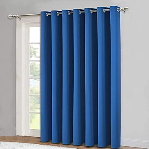 ONE PANEL Curtain Blackout Thick Thermal Eyelet 66"x72" Curtain One Panel Eyelets Curtains Super Soft Curtains for Bedroom Drop Curtains for Living 1 Panel (Light Blue,1 Panel W66"xL72"(W168xL183cm)