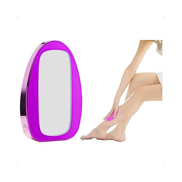 KONFEN Nano Haarentferner Crystal Haarentferner, Haarentfernung ohne Rasieren für Damen und Herren, Hair Removal Painless Hair Eraser Haarradierer Kristall Epilatör (Lila)