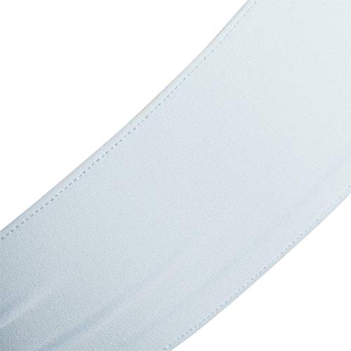 Image of adidas Alphaskin Tie Headband, Sky Tint Blue / White, OSFA