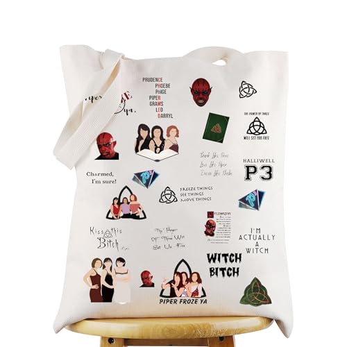 WZMPA Witch Sisters Tote Bag Prue & Andy Fans Gift Prue & Piper & Phoebe Shoulder Bag Witch Sisters Merch