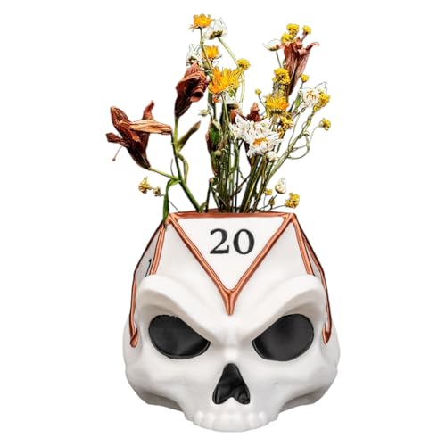 Critical Die D20 Skull Planter for Succulents, Canada