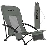 VirtuFit Sedia da spiaggia pieghevole - Grigio...