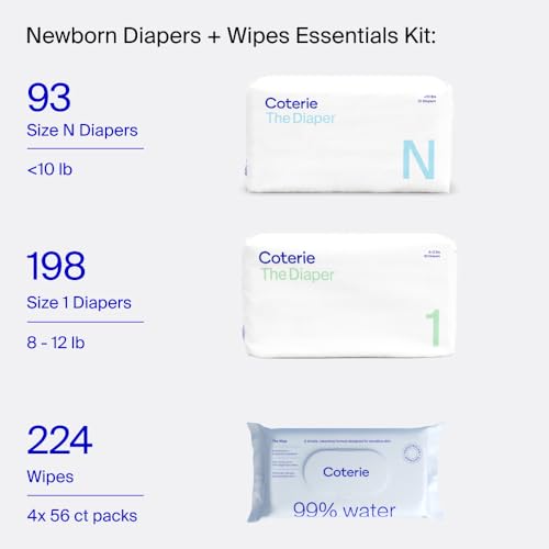 Coterie Baby Diapers + Wipes Baby Kit thumb #1