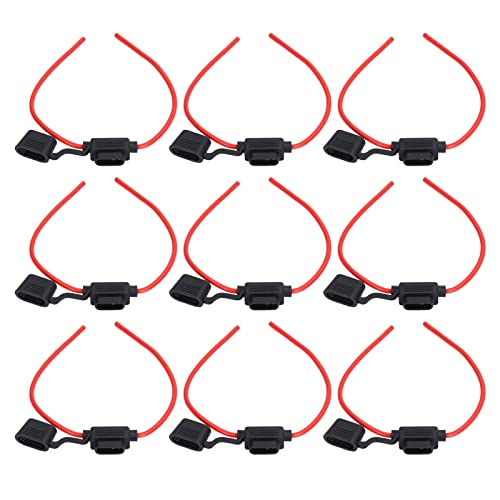 Portafusibles en línea impermeable 12V 32V con fusible 30A para audio de coche