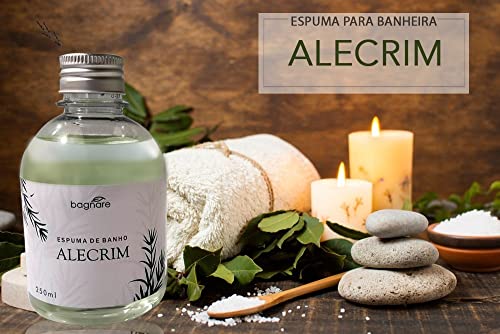 Sais De Banho E Espuma Para Banheira Hidro Ofuro Relaxante Alecrim 250ml cada