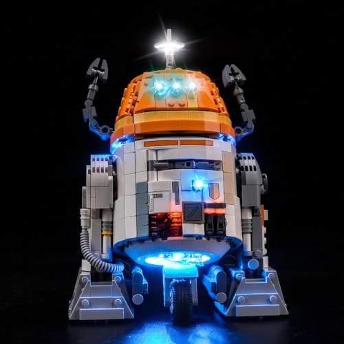 LocoLee Light kit Compatible with Lego 75416 Chopper (C1-10P) Astromech Droid - No Model Only Light, LED Lighting Accessories Compatible with Lego 75416 (Standard Version)