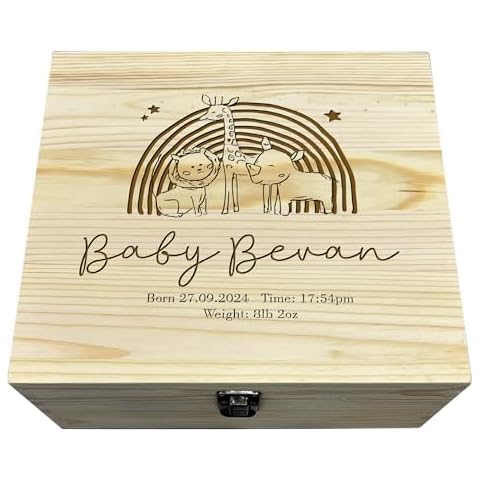 Personalised Newborn Baby Memory Box by KreateSquare Cover