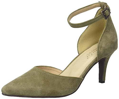 HIRSCHKOGEL Escarpins Femme, Kaki, 36 EU