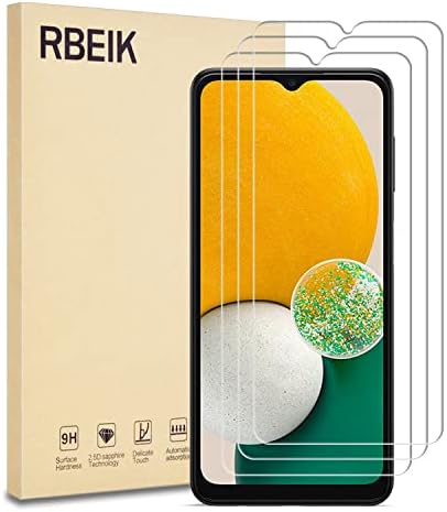 [3PACK] RBEIK Samsung Galaxy A13 5G / A12 Screen Protector Glass, Premium 9H Hardness Anti-Scratch Bubble Free Tempered Glass Screen Protector for Samsung Galaxy A13 5G/ A12