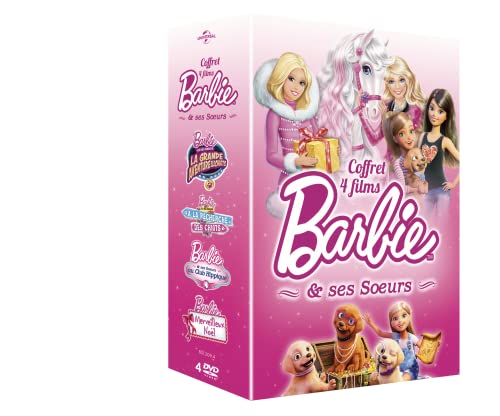 Barbie et Ses Soeurs-Coffret : Au Club hippique + La Grande Aventure Recherche des Chiots + Un Merveilleux Noël