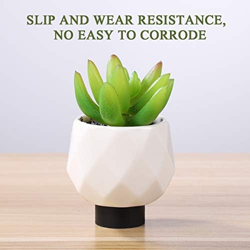 Yarnow Rubber Invisible Pot Feet to Elevate Up Flower Plant Planters or Statues Perfect for Patios Decks Gardens Greenhouses Furniture 24pcs