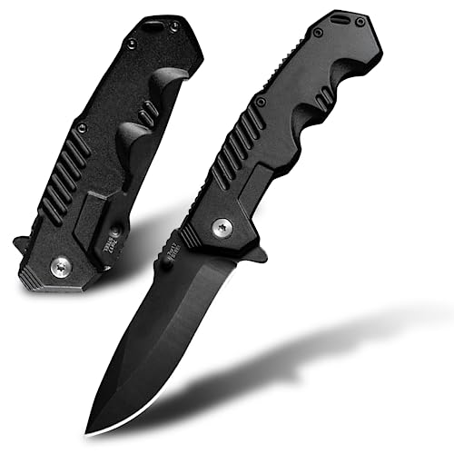 Pocket Folding Knife with Stainless Steel Point Lock Blade Knives and Lightweight Lockback Multi-Tool for Camping, Outdoor, Hunting，Survival and EDC