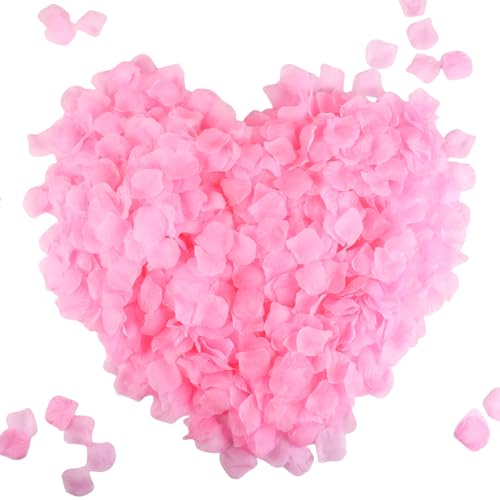 CODE FLORIST 2200 PCS Silk Flower Rose Petals for Wedding Decorations (Pink)