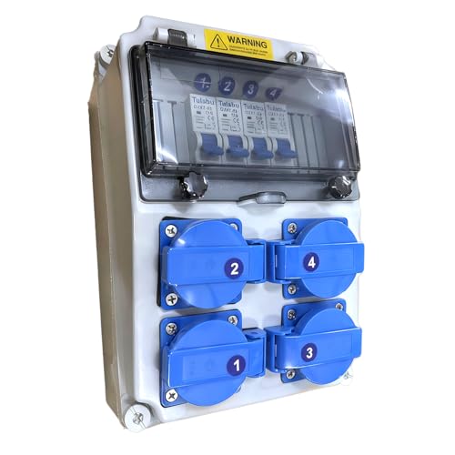 Quadro Elettrico Esterno 16A 230V, Quadro Elettrico Da Cantiere Con IP44, Quadro Elettrico Interno Da Parete, Quadri Elettrici Da Esterno Adatti Per Officine, Cantieri E Altro