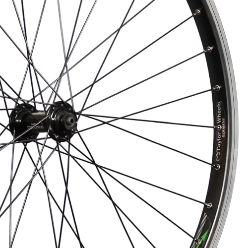 28 Zoll Laufradsatz Exal 25 Shimano Deore HB-T610 7-11 schwarz – Miniatur