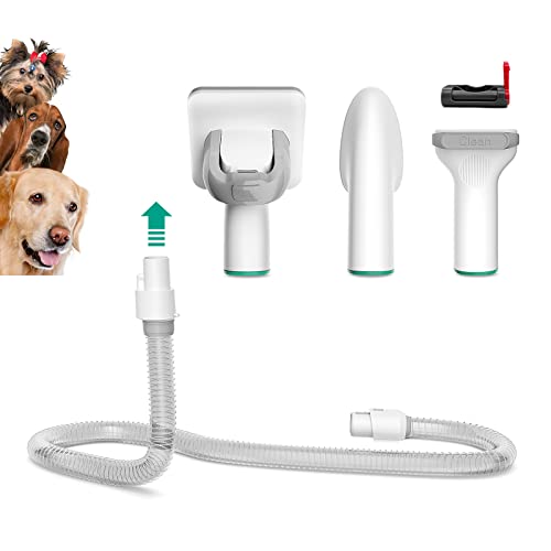 Hundepflegebürsten für Dyxon V7 V8 V10 V11 YISORA V110 Akku-Staubsauger, 3-teilige professionelle Hundebürste zum Schuppen mit 132CM Flexschlauch, Hundepflegewerkzeug für Hunde, Katzen und Haustiere Cover