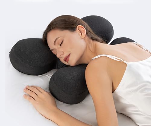 Almohada espuma ajustable tamaño grande gris oscuro miniatura 4