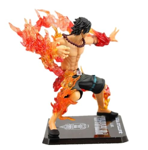 Image of Trunkin | One Piece Portgas D Ace Battle Version Fire Fist Action Figure | PVC Multicolour Weeb Manga Collectible Model Toy | 11.5 Cms