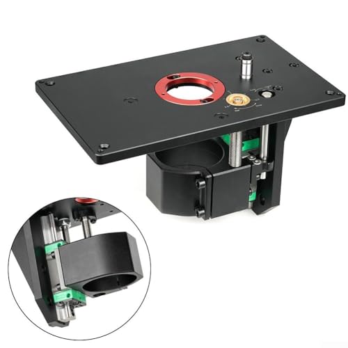 Hasaller Omgekeerde heftafel trimmen machine omgekeerde heftafel router lift rand trimmen machine omgekeerd hefplatform kit met vaste basis houtbewerking - Afbeelding 3