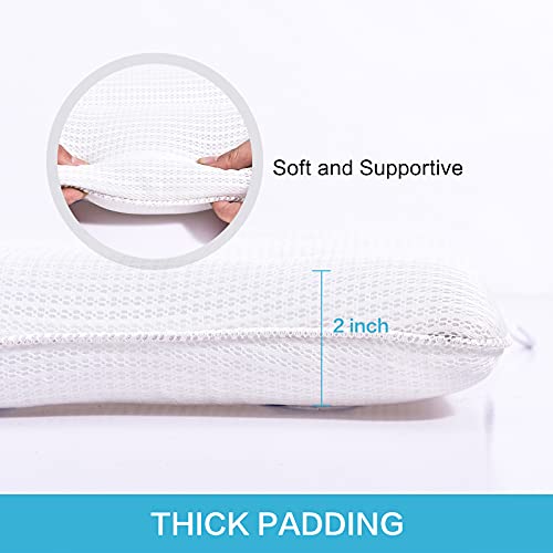 Omystyle Soft 5D Mesh Bath Pillow For Tub, Bathtub Pillows With 7 Large Suction Cups, Spa Bath Pillow For Neck, Head, Shoulder And Back Support - Non-Slip, Supportive, Quick Dry #TOP4