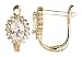 Produktbild Ardeo Aurum Damen Ohrringe-Creolen aus 333 Gold Gelbgold mit Zirkonia im Oval-Schliff und Brillant-Schliff Klapp-Verschluss Ohr-Boutons Stecker