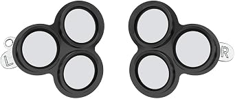 Camera Lens Protector Film for Meta Quest 3s, VR Accessories Lens Cover, 9H Tempered Glass, Aluminum Alloy Frame, 360  All-round Protection, HD Anti-Scratch Accessories for Quest 3s black